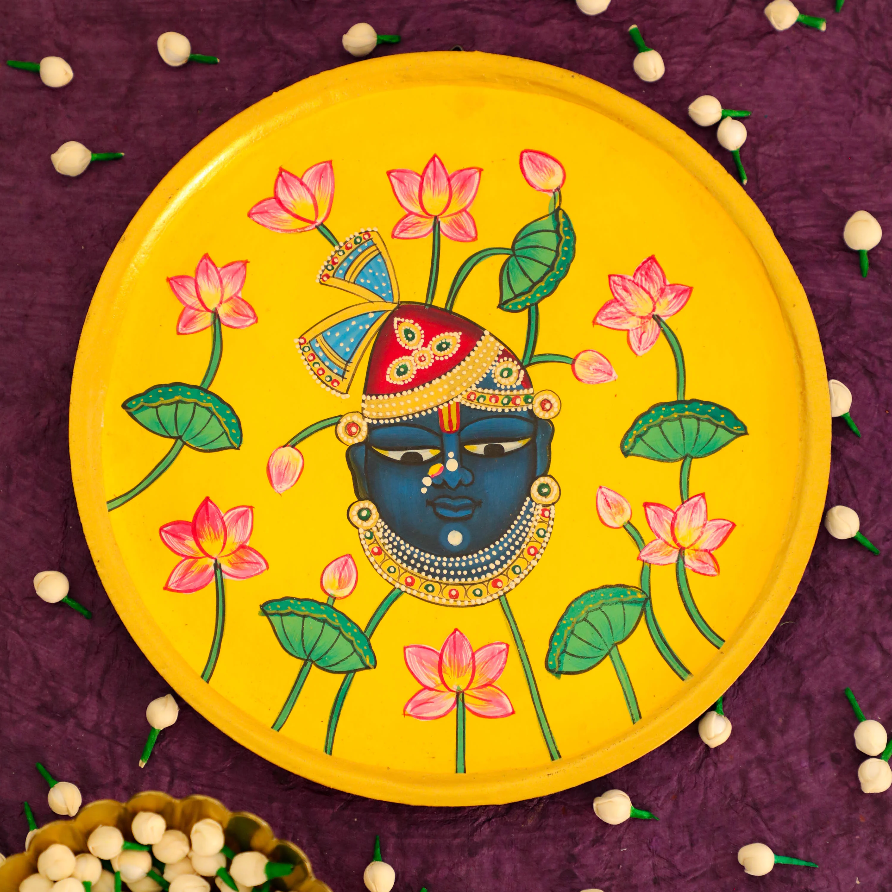 Srinathji Pichwai Decor Plate