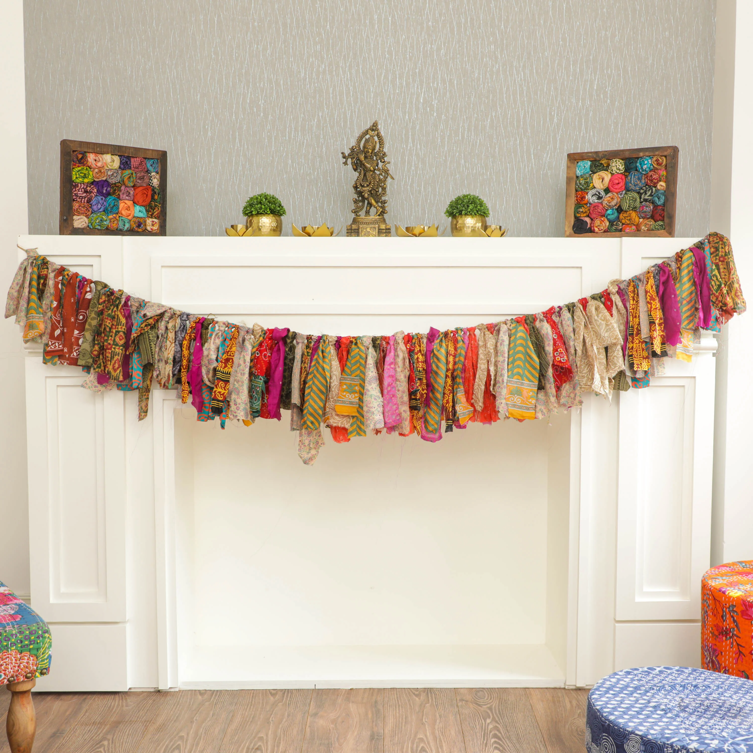 Indian Fabric Rag Garland