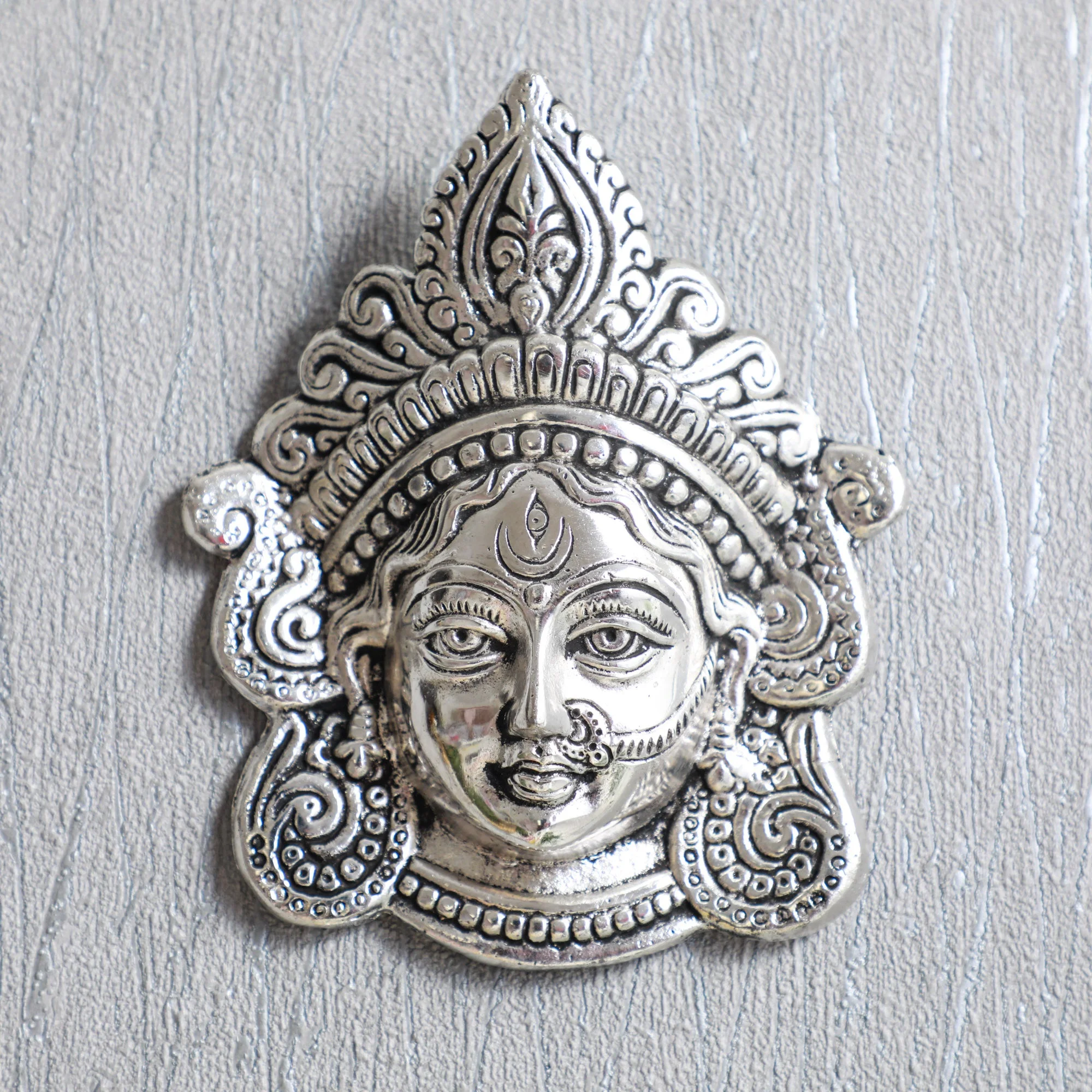 German Silver Durga Mata Face