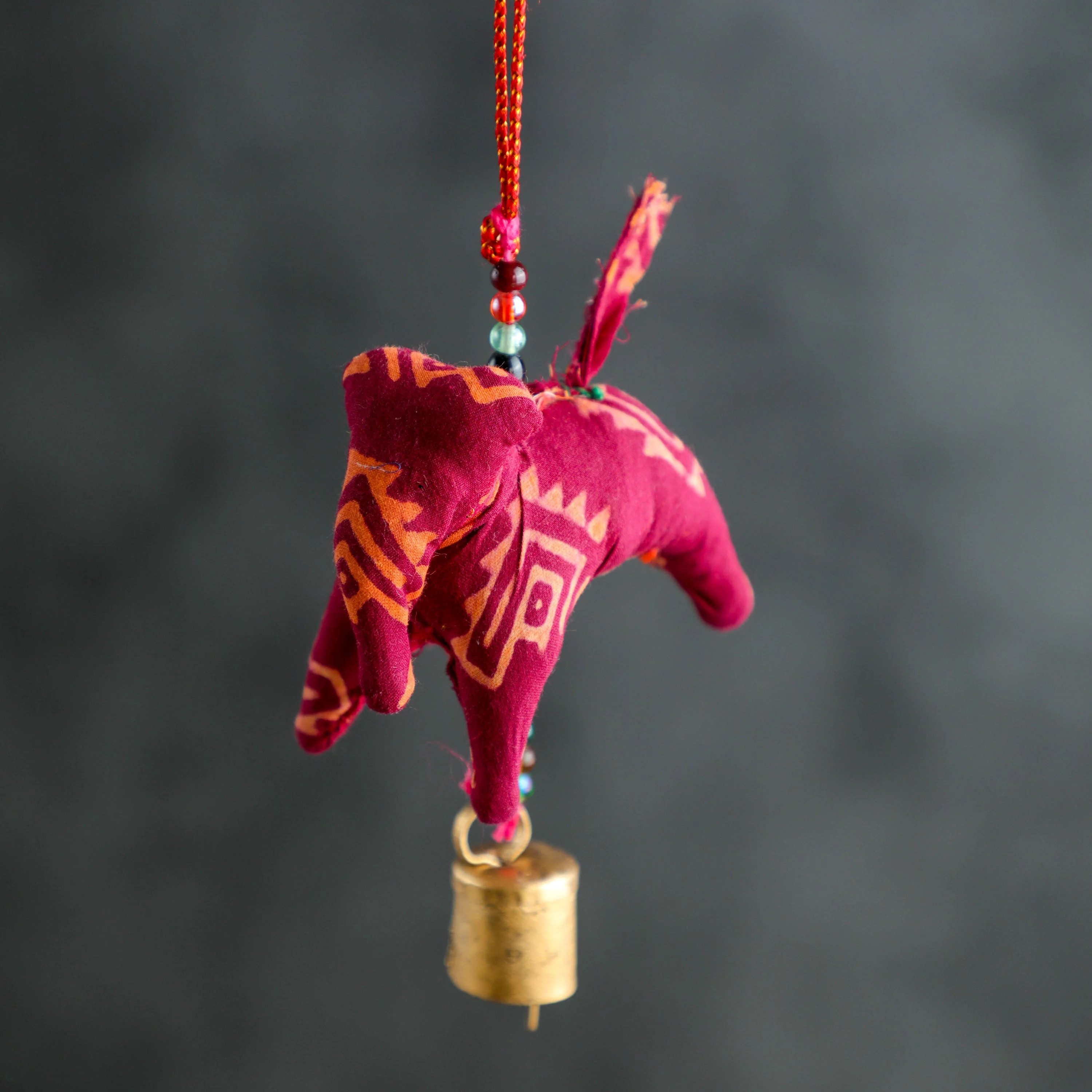 Fabric Elephant Charm