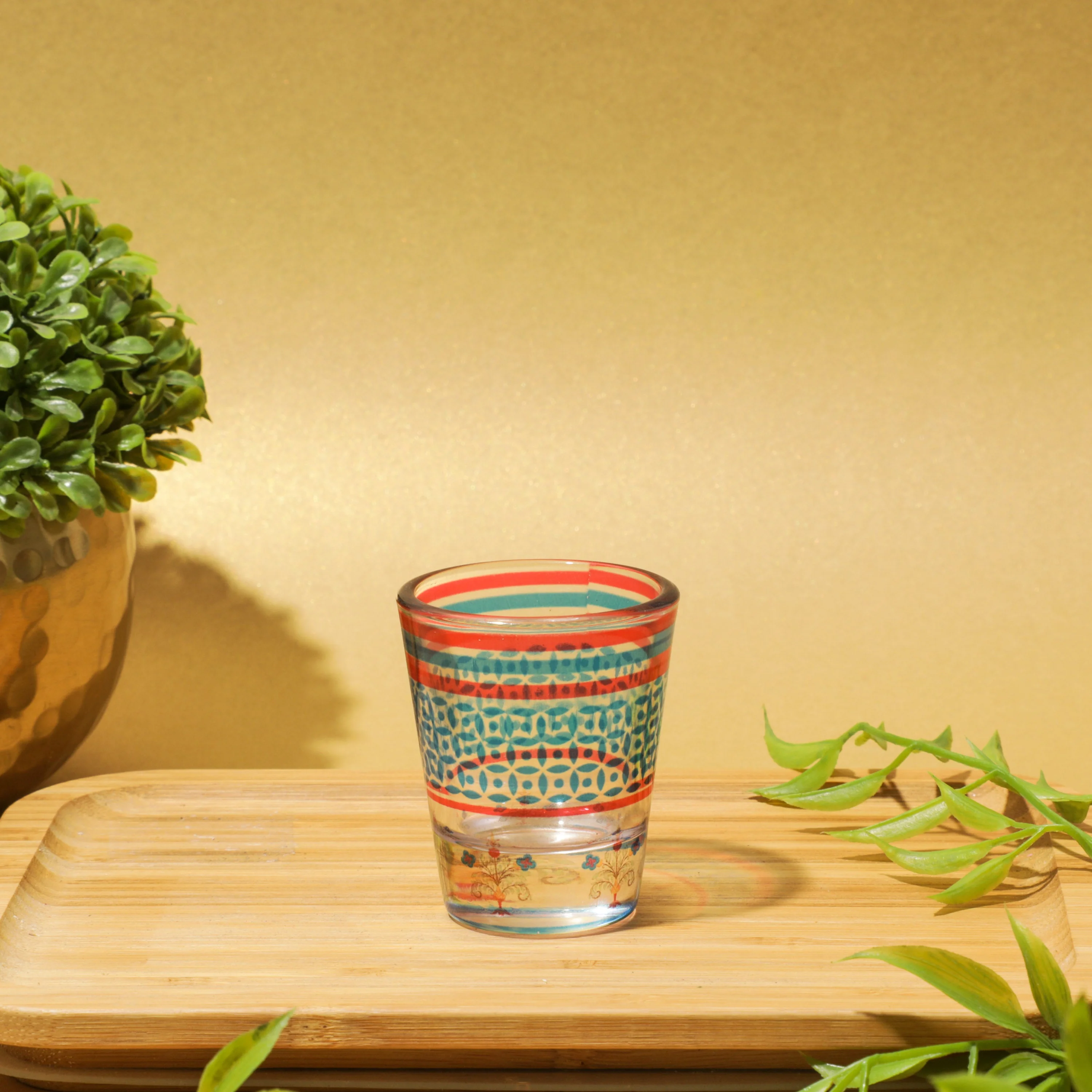 Flowers & Motif Shot Glass