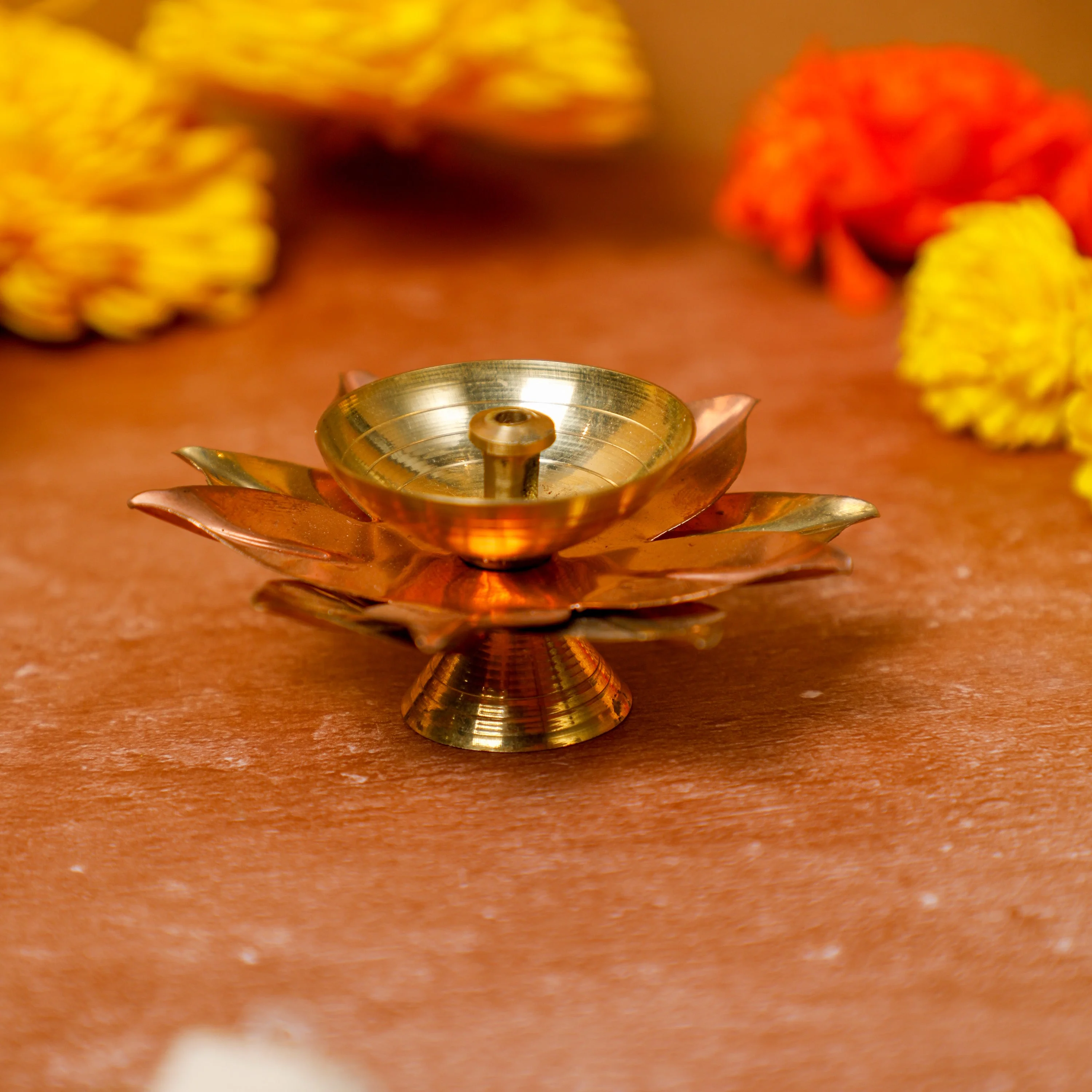 1 Lotus bag+ 1 Brass deepam 