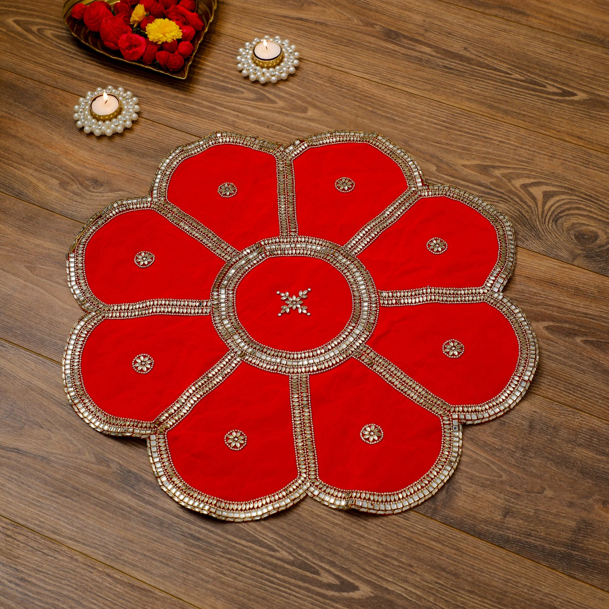 Fabric Rangoli Mat