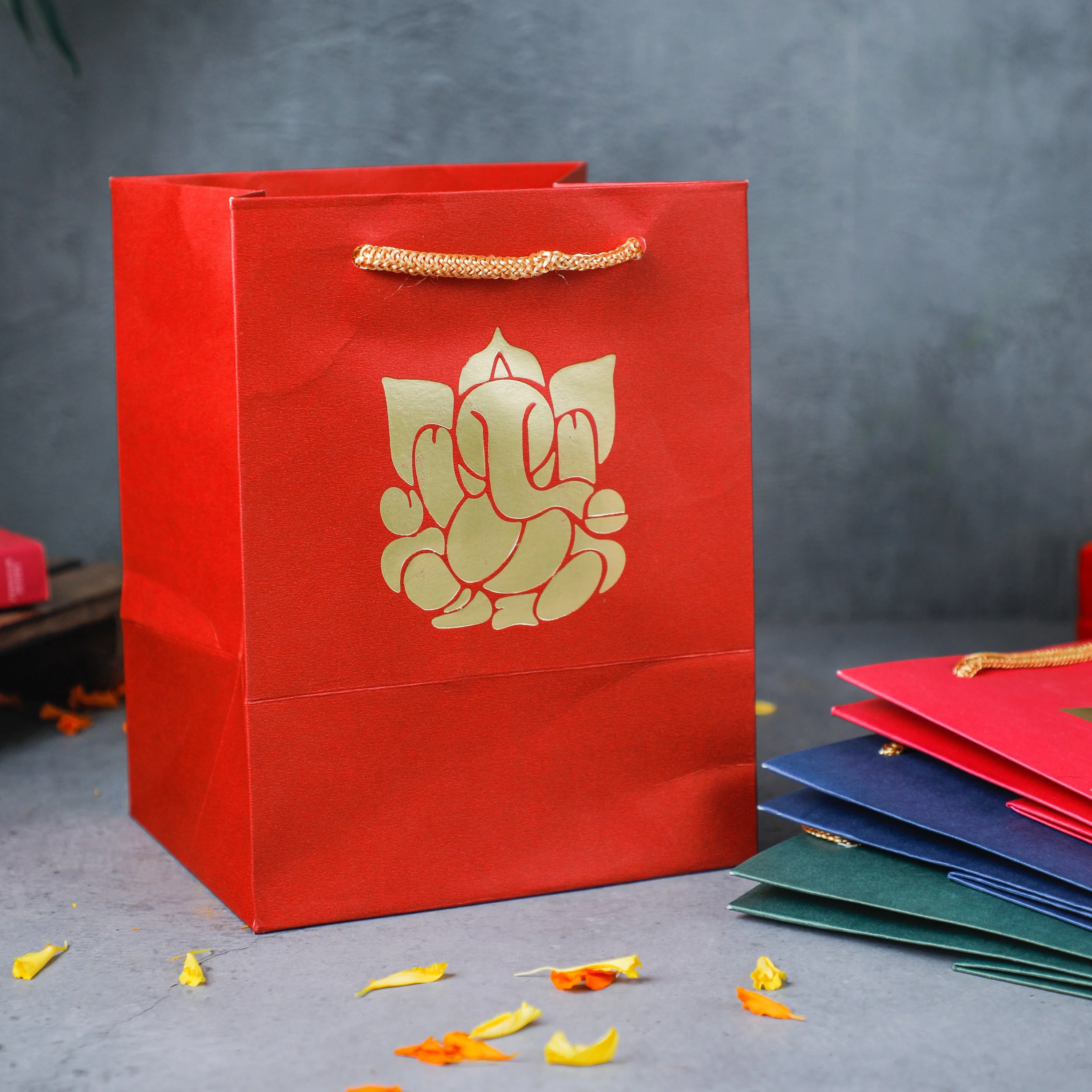 Ganesha Paper Bags (8")