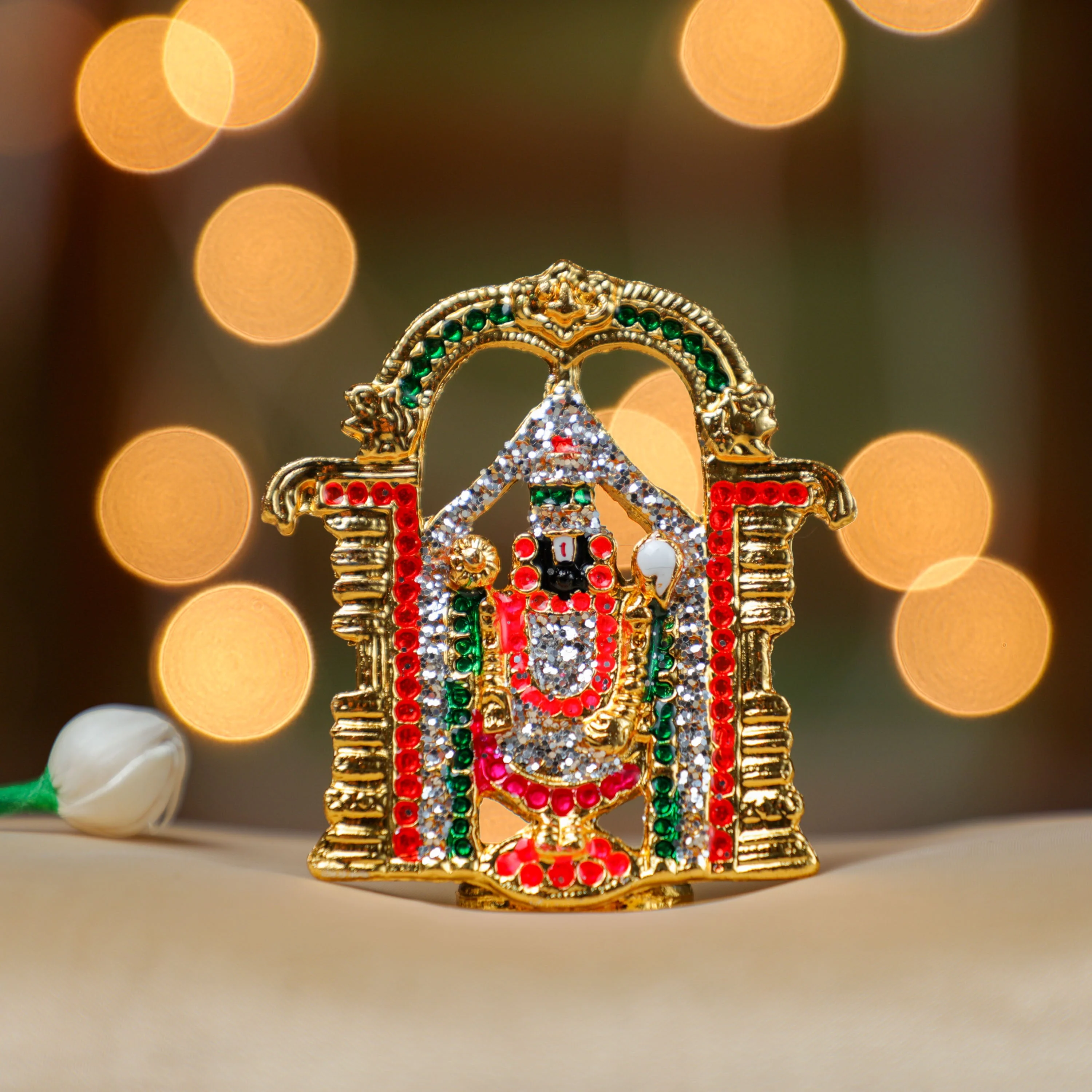 Golden Metal Lord Balaji Idol