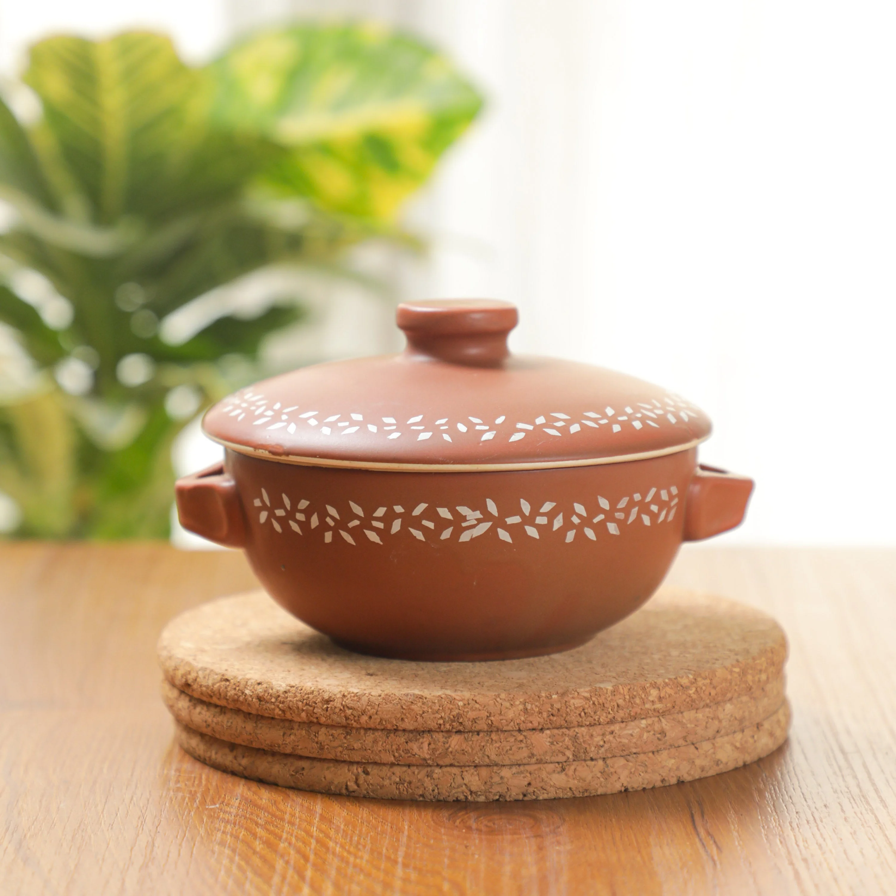 Floral Casserole Dish with Lid