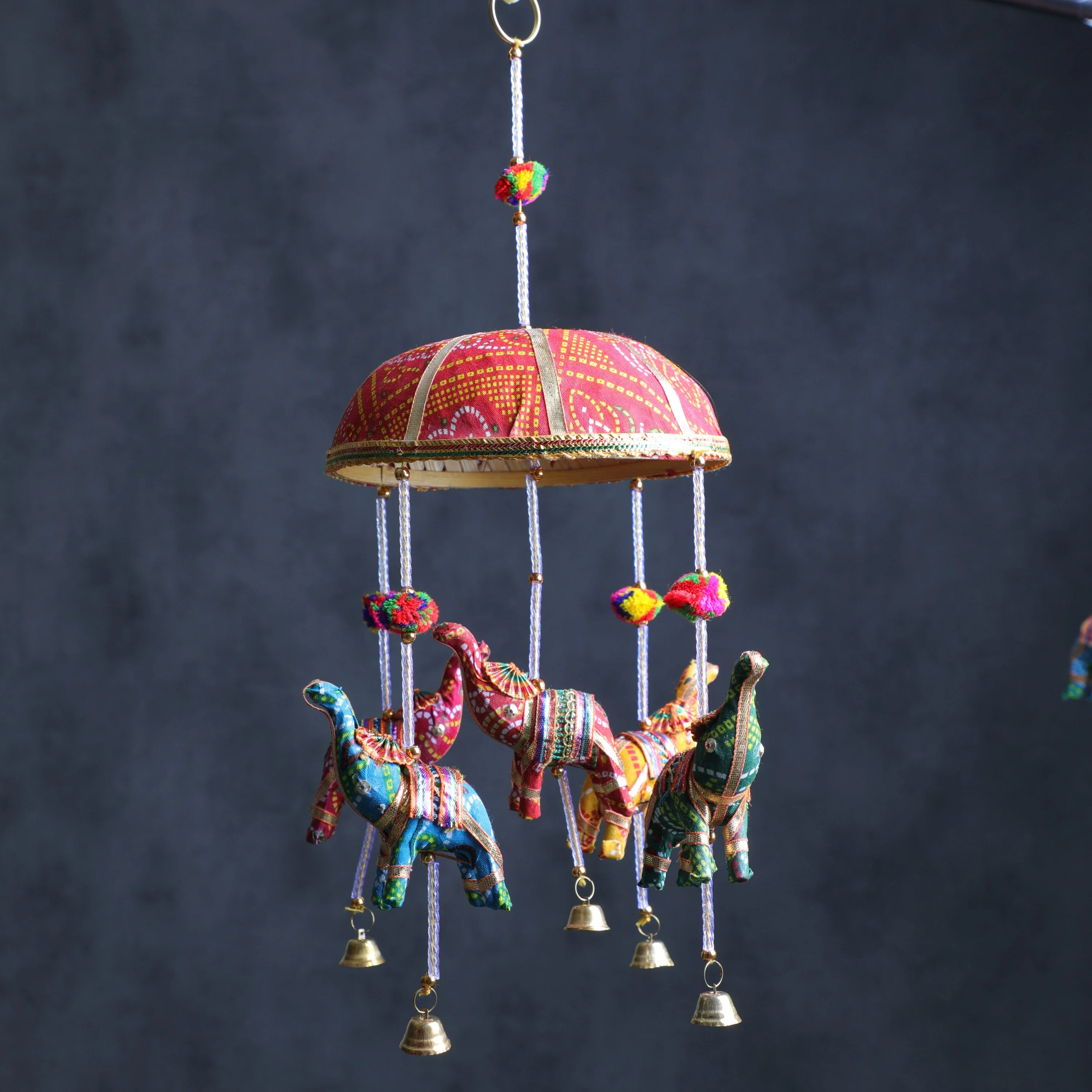 Rajasthani Umbrella Elephant Charm