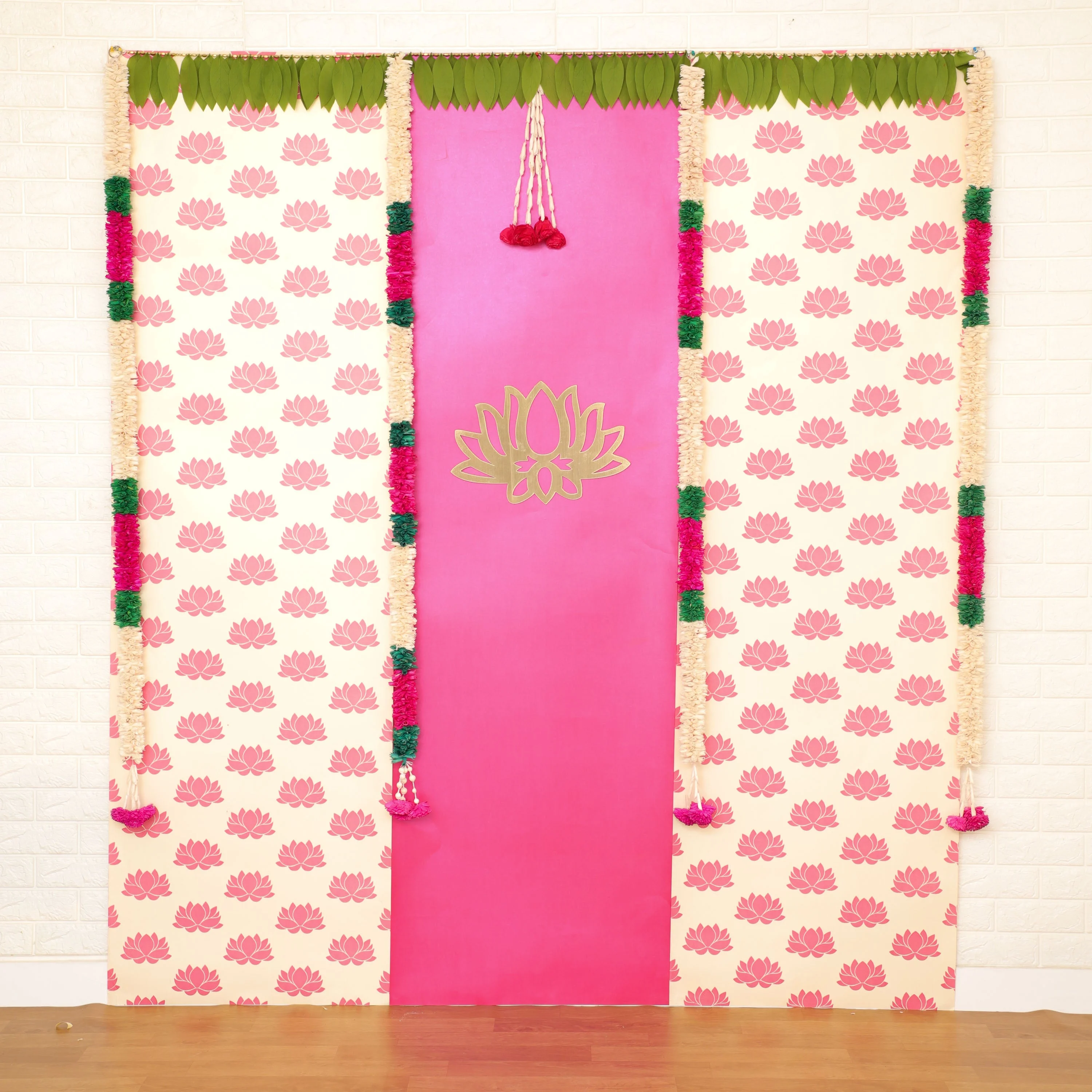 Varalakshmi Vratam Lotus Backdrop Kit