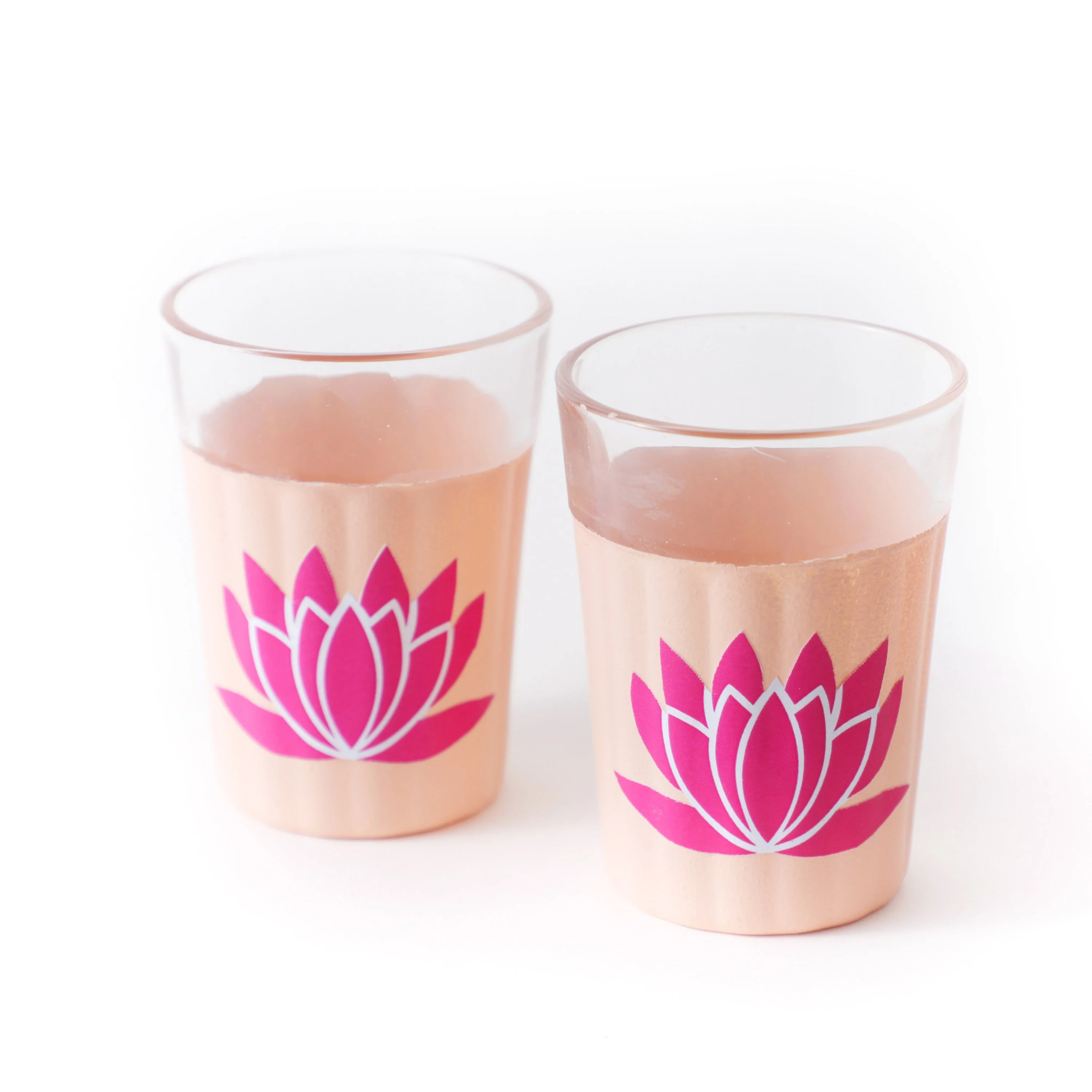 Cream with Pink Lotus