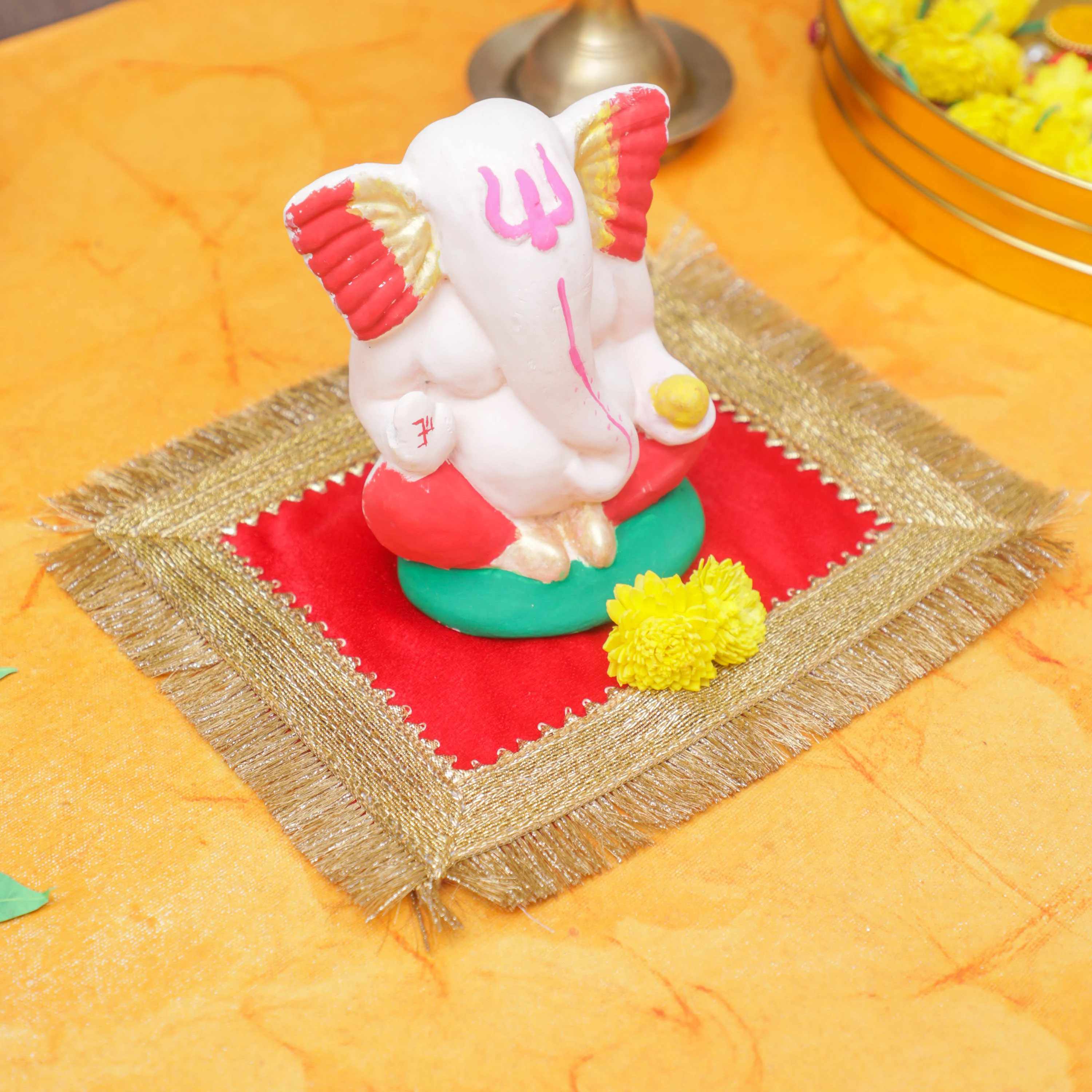 Velvet Cloth Pooja Aasan