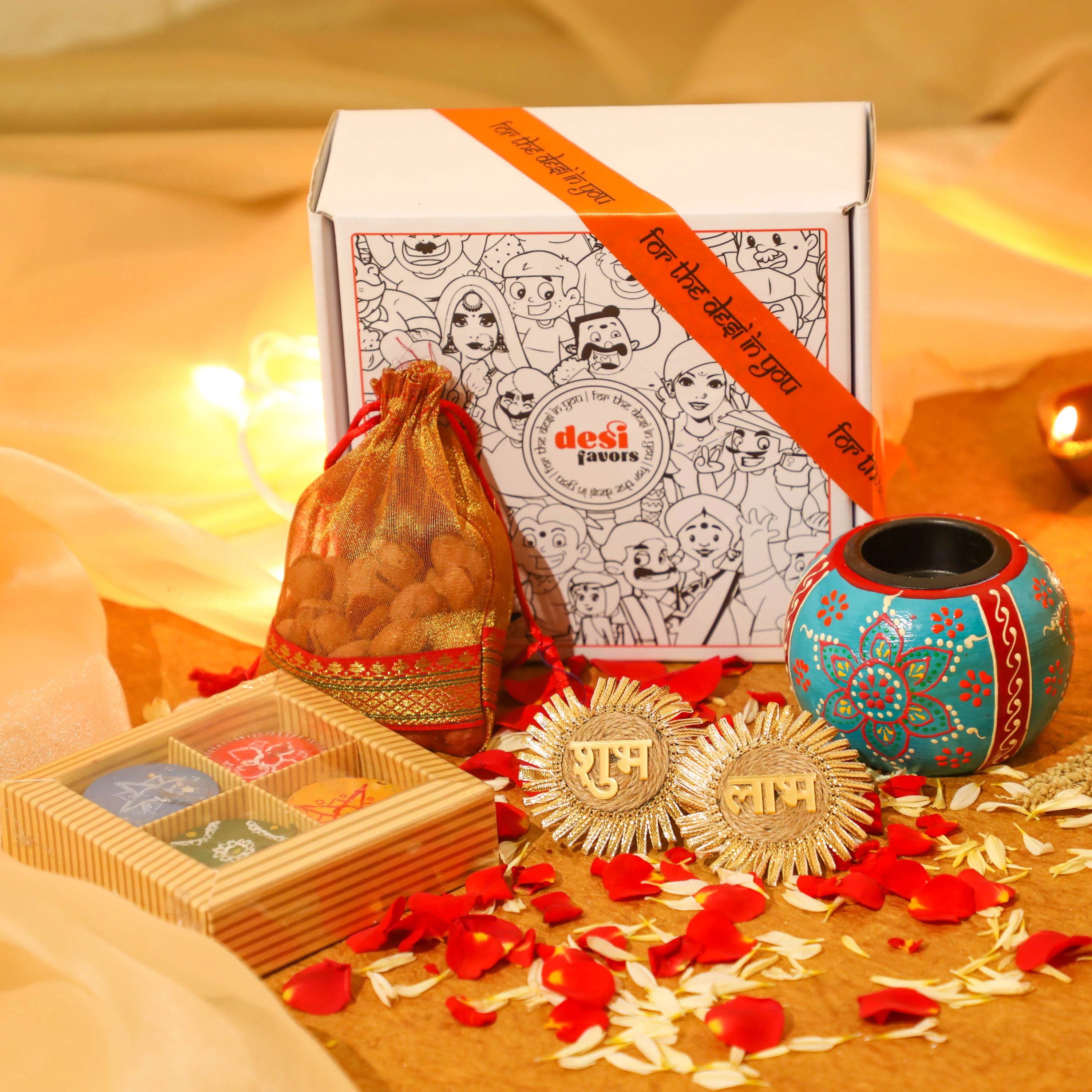 Lovely Henna painted Diwali Gift Hamper