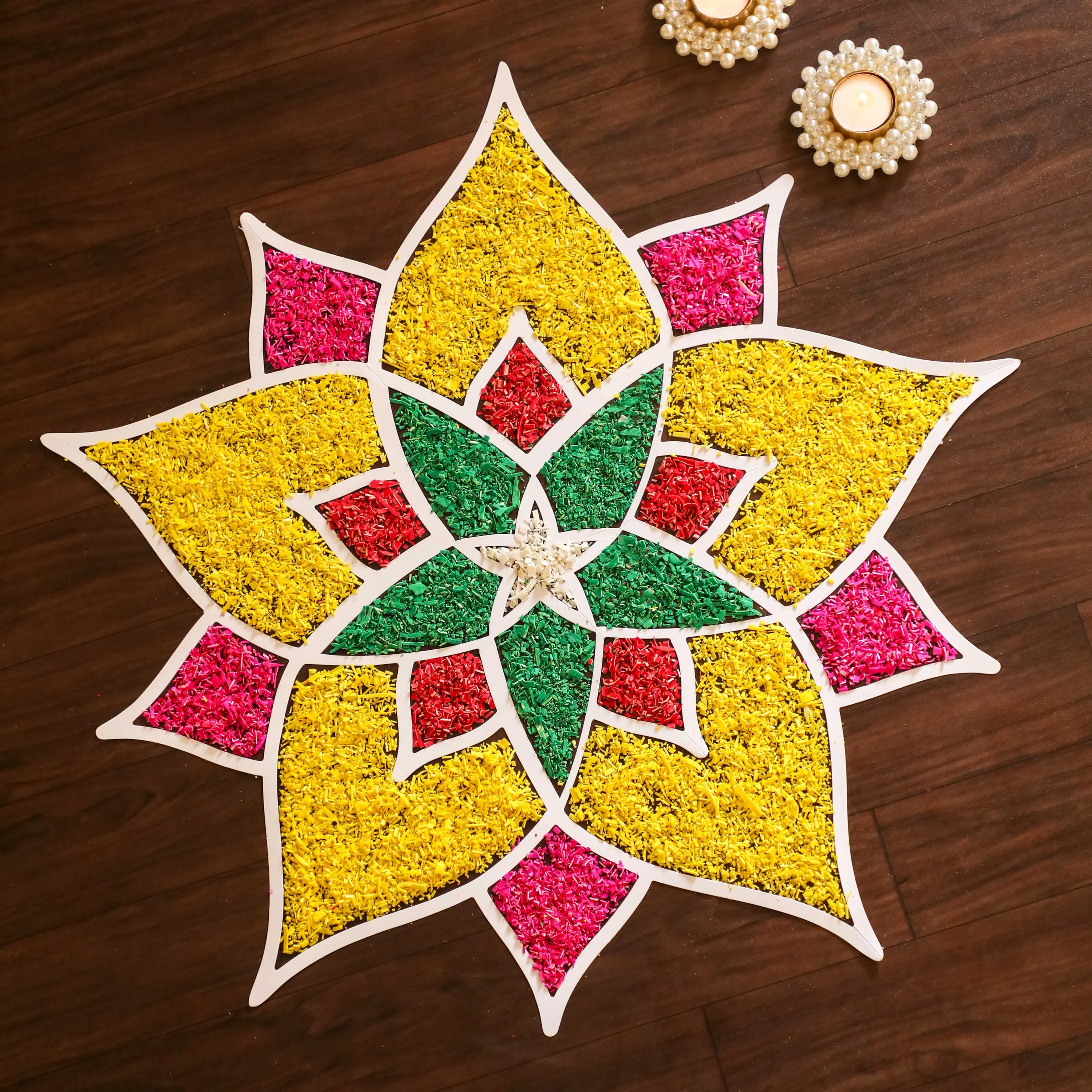 Multicolor Floor Rangoli