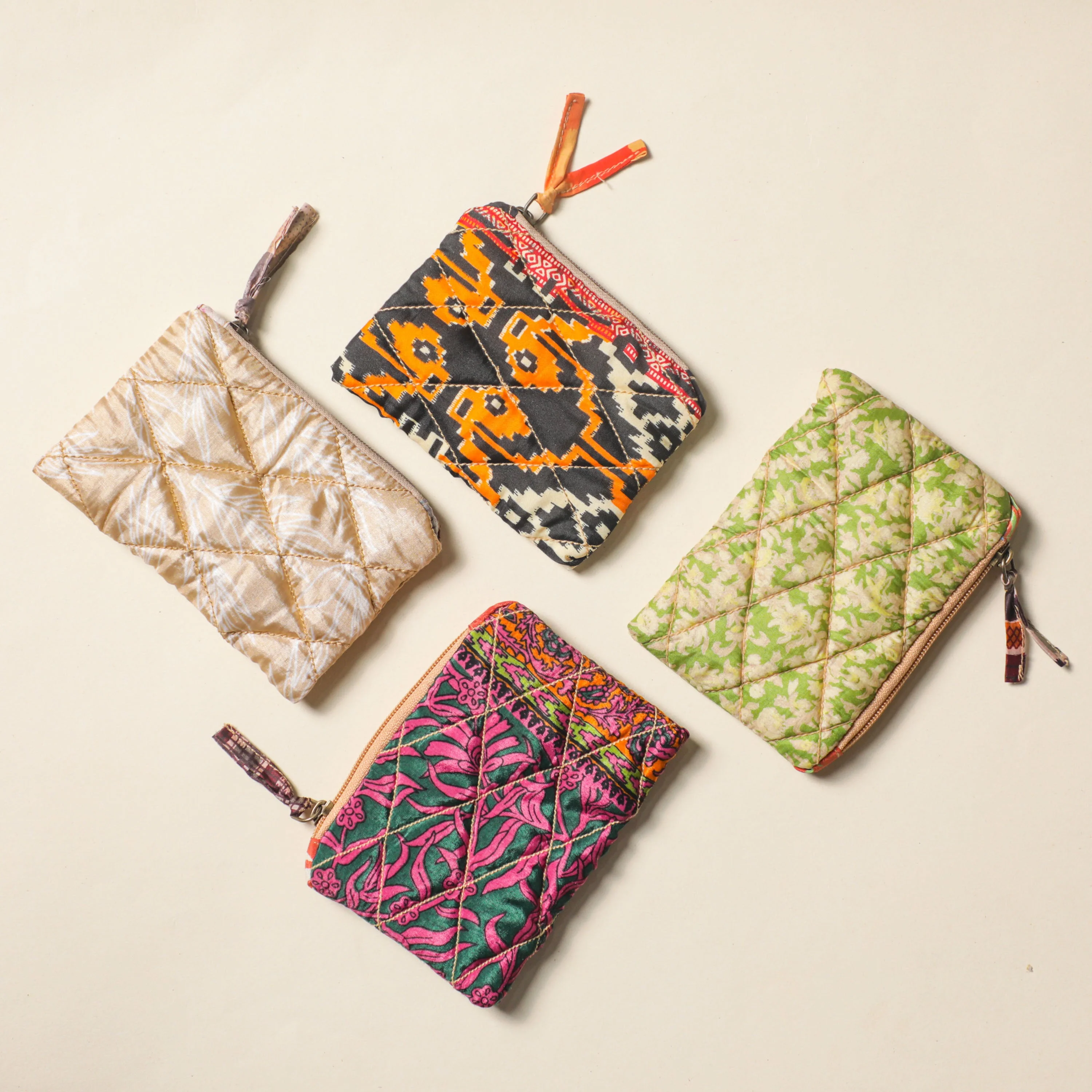 Recycled Silk Cotton Pouch