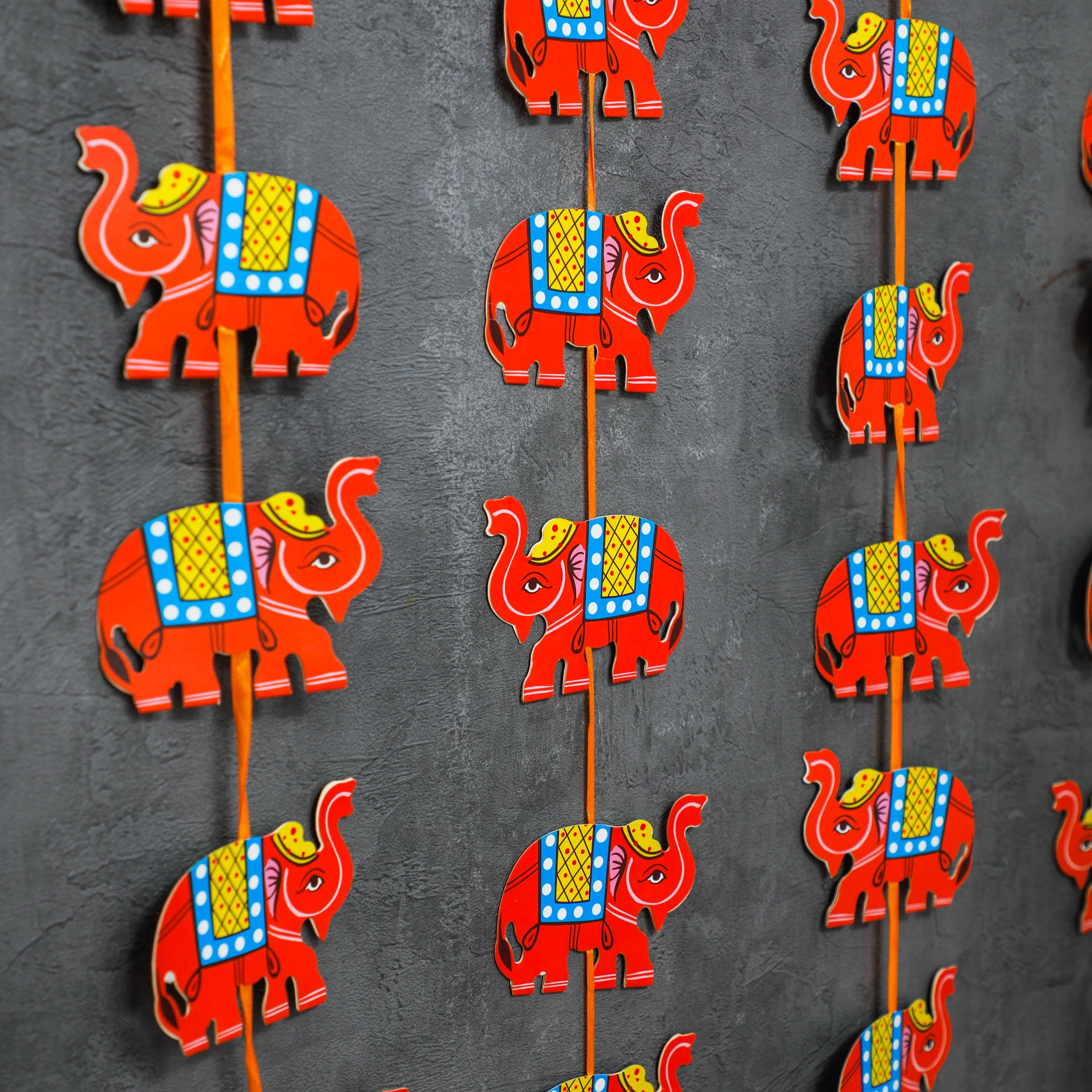 6 Ft Orange Elephant Garland