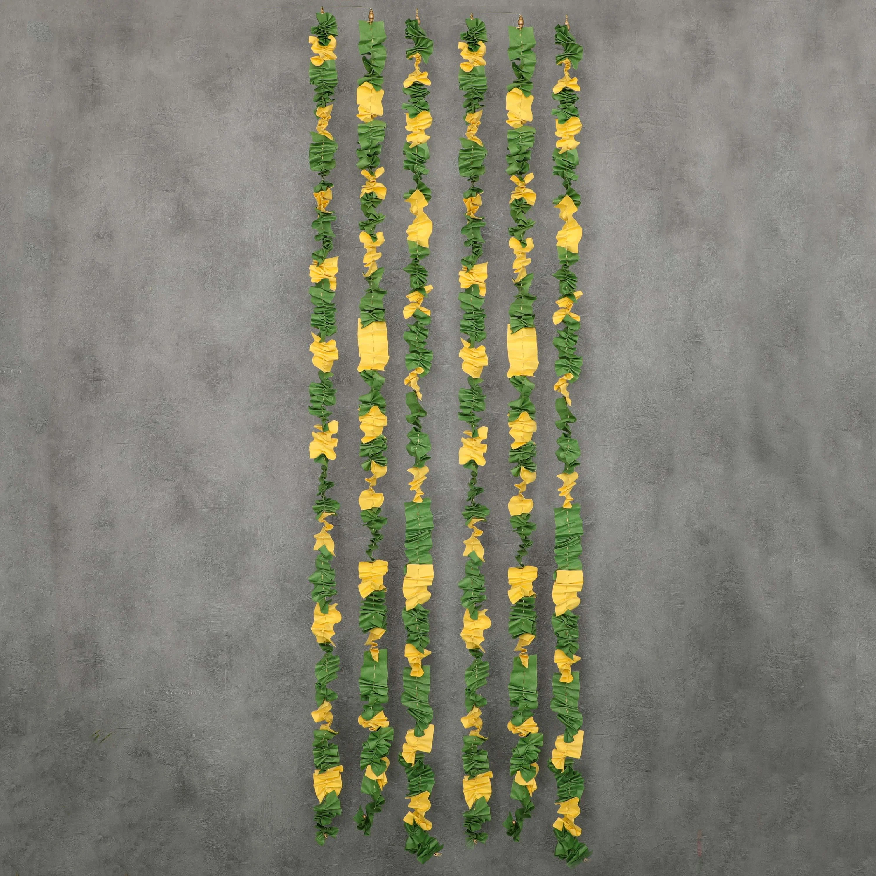 Green Yellow Paper Garland