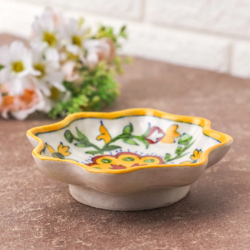 Floral Printed Trinket Dish