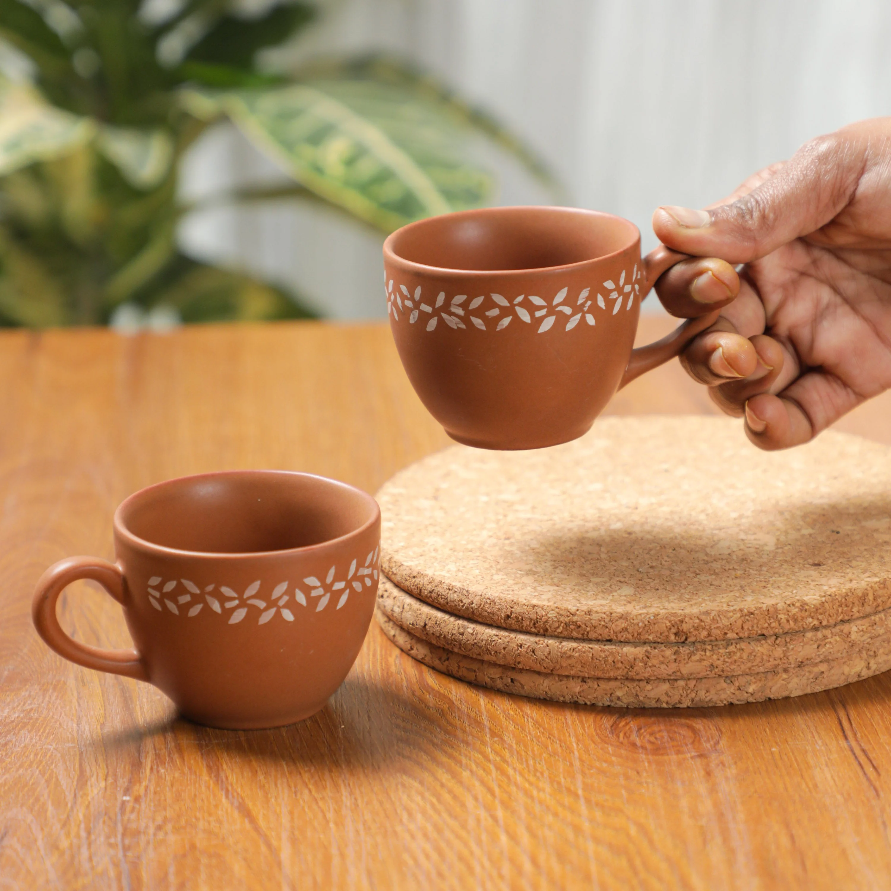 Floral Ceramic Tea Cup