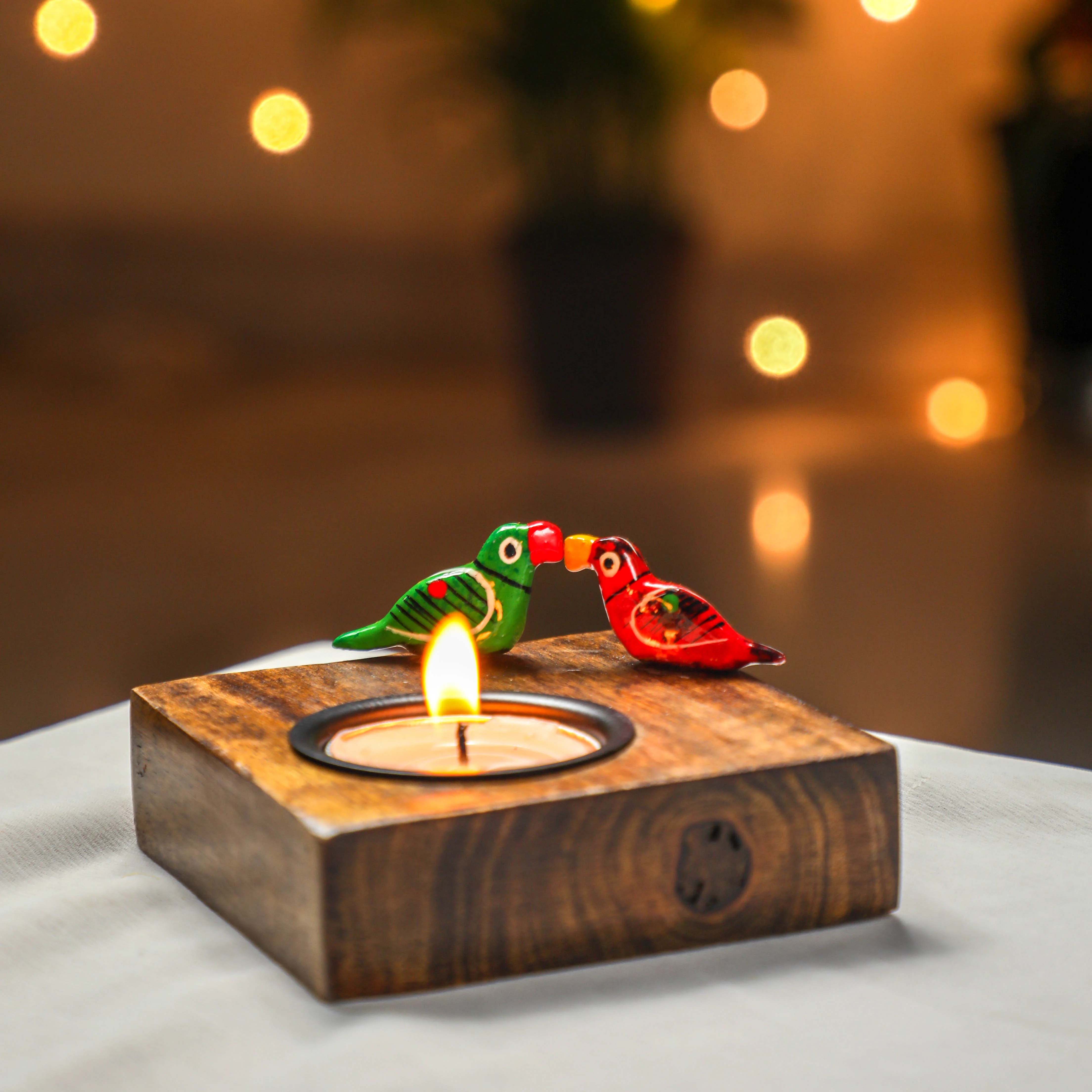 Tealight Holder - Love Birds