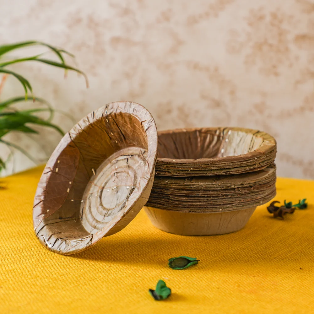 6" Disposable Leaf Bowls