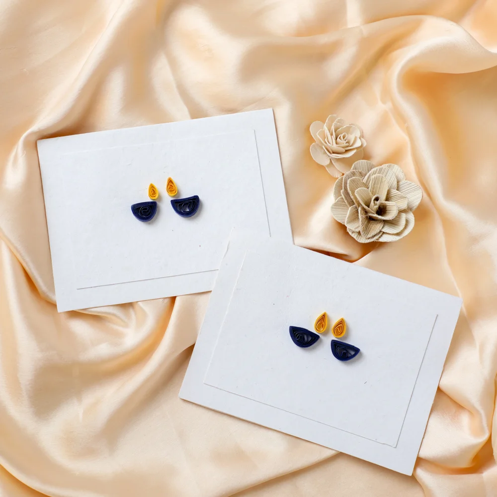 Handmade Diwali Quilled Greeting Cards