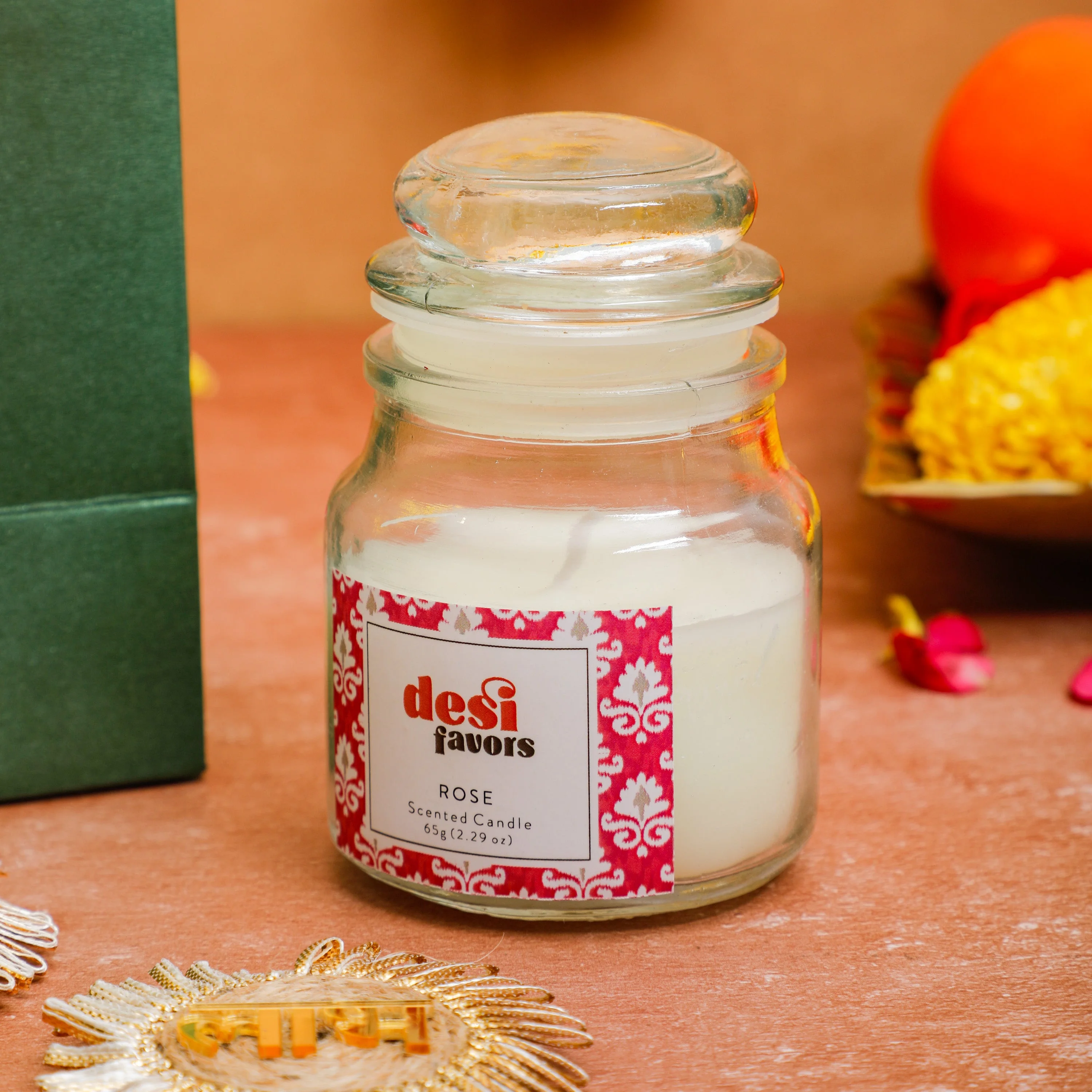 Paper Bag + Shubh Labh + Scented Candle Jar&nbsp;