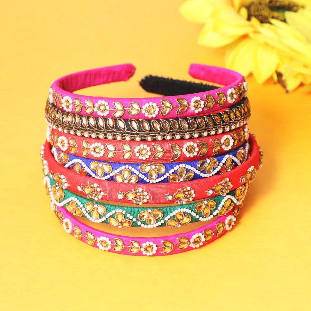 Embroidered Headbands for Girls