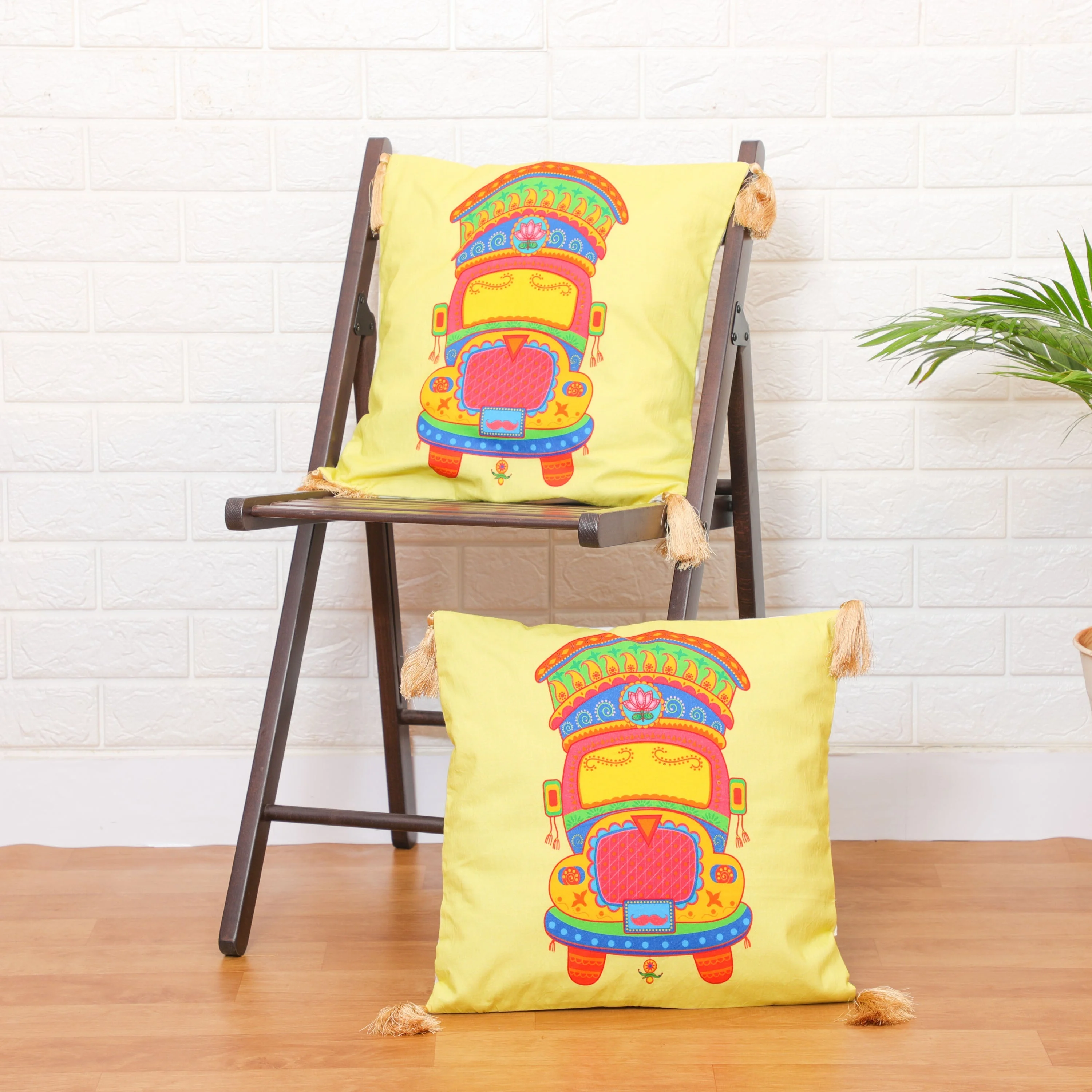 Desi Truck Cushion Cover