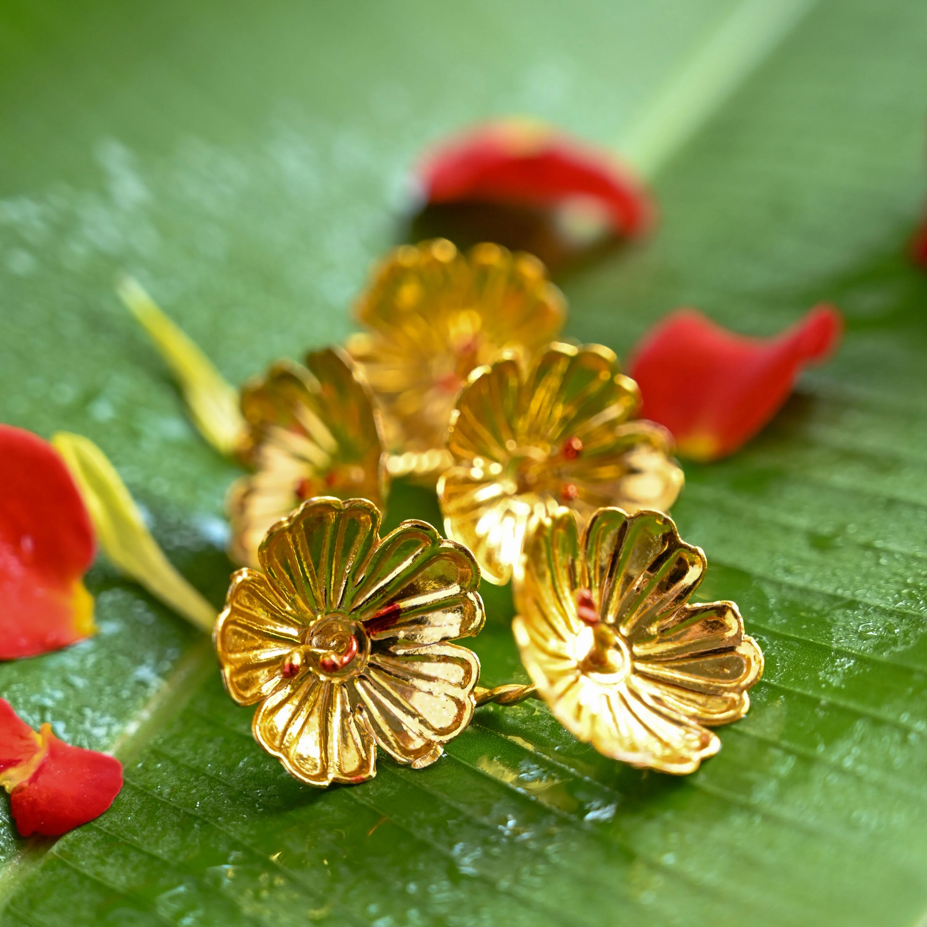 Silver Puja Flowers