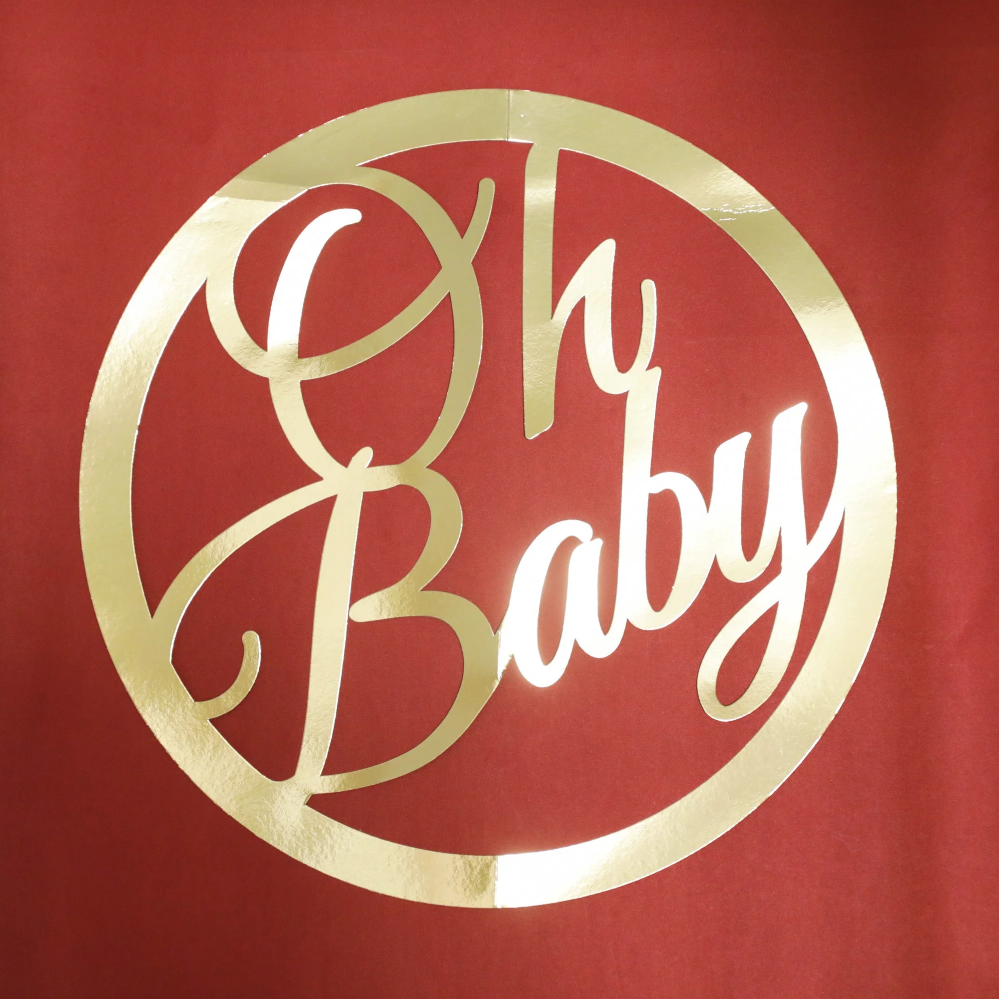 Oh Baby Cutout - Gold