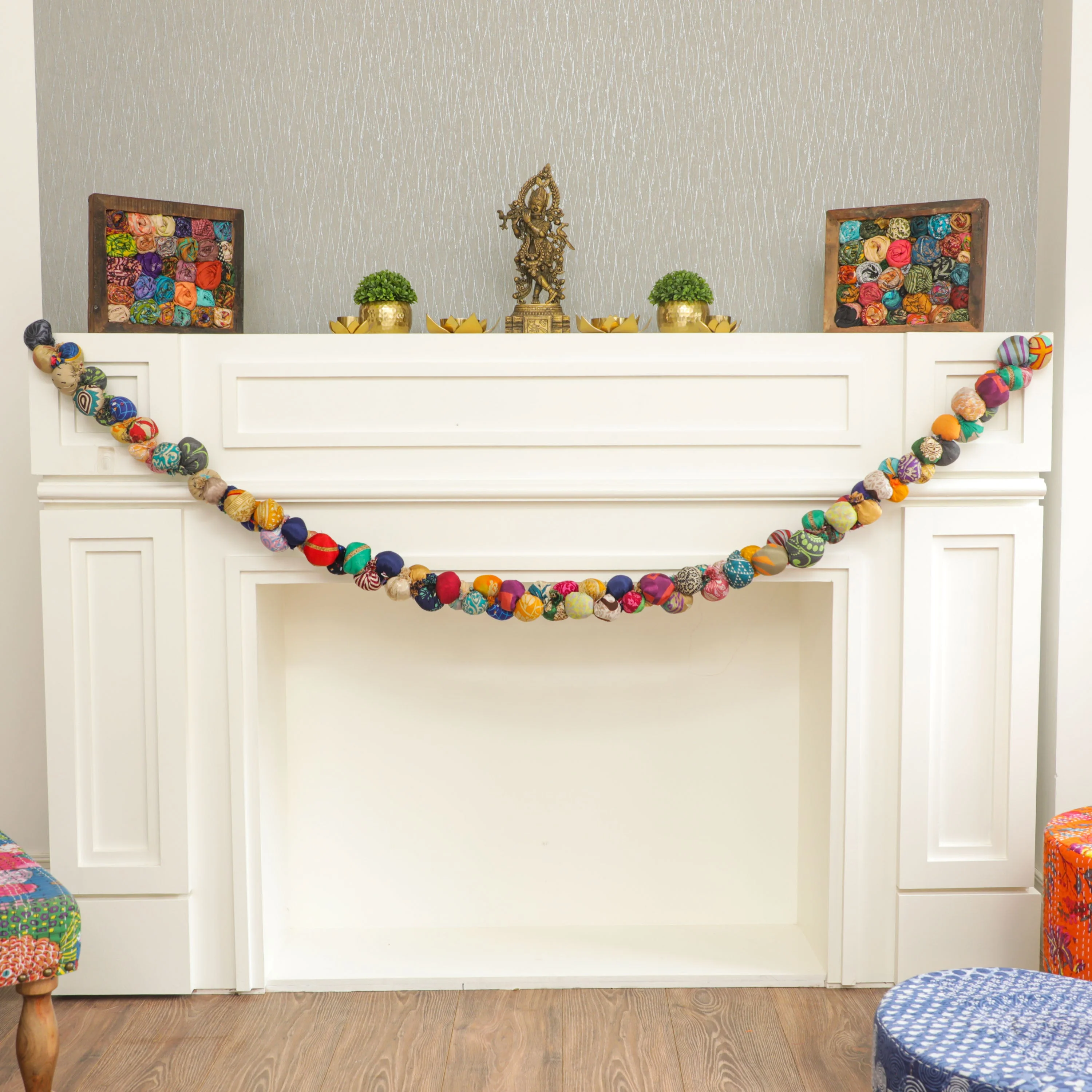 Kantha Saree Bead Garland