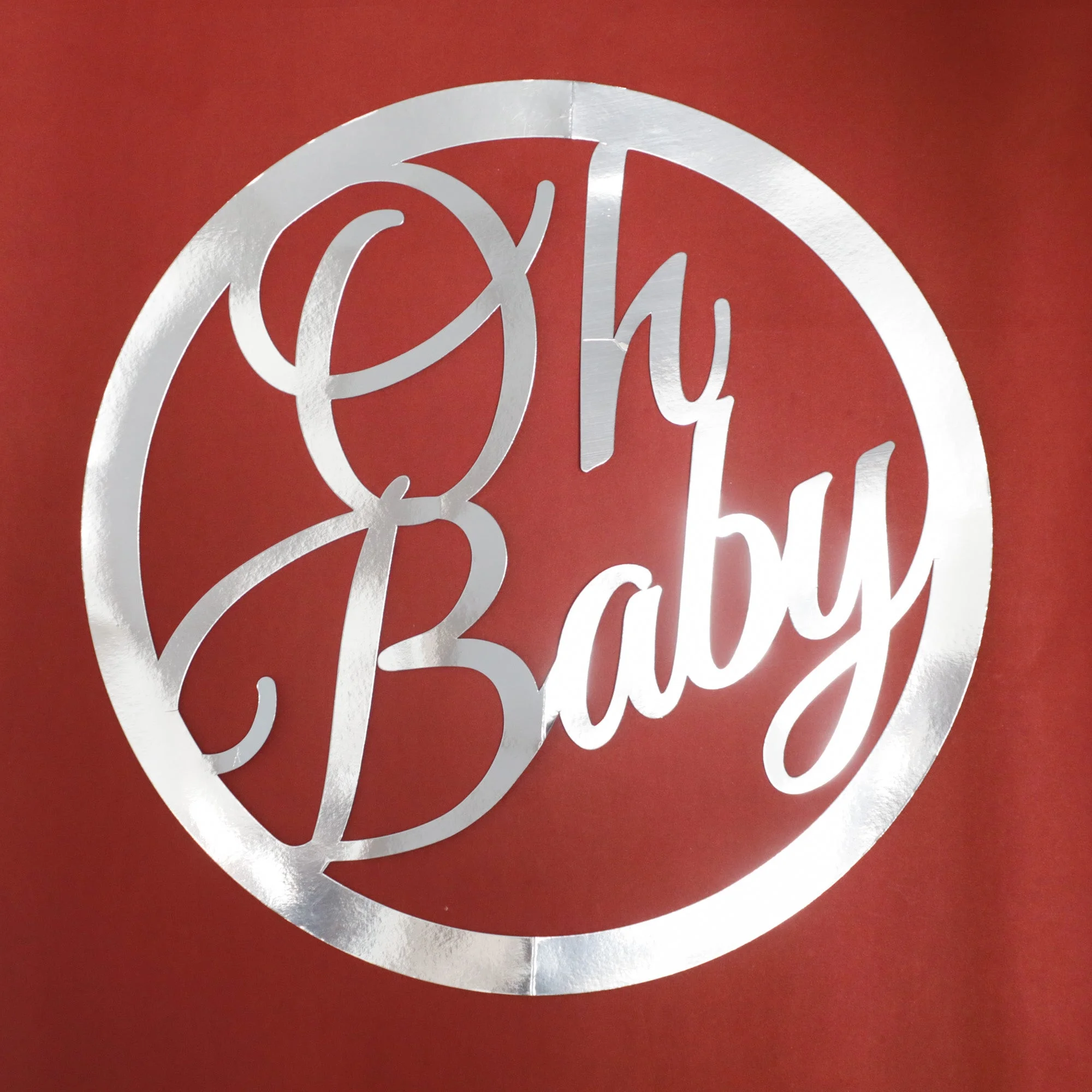 Oh Baby Cutout - Silver