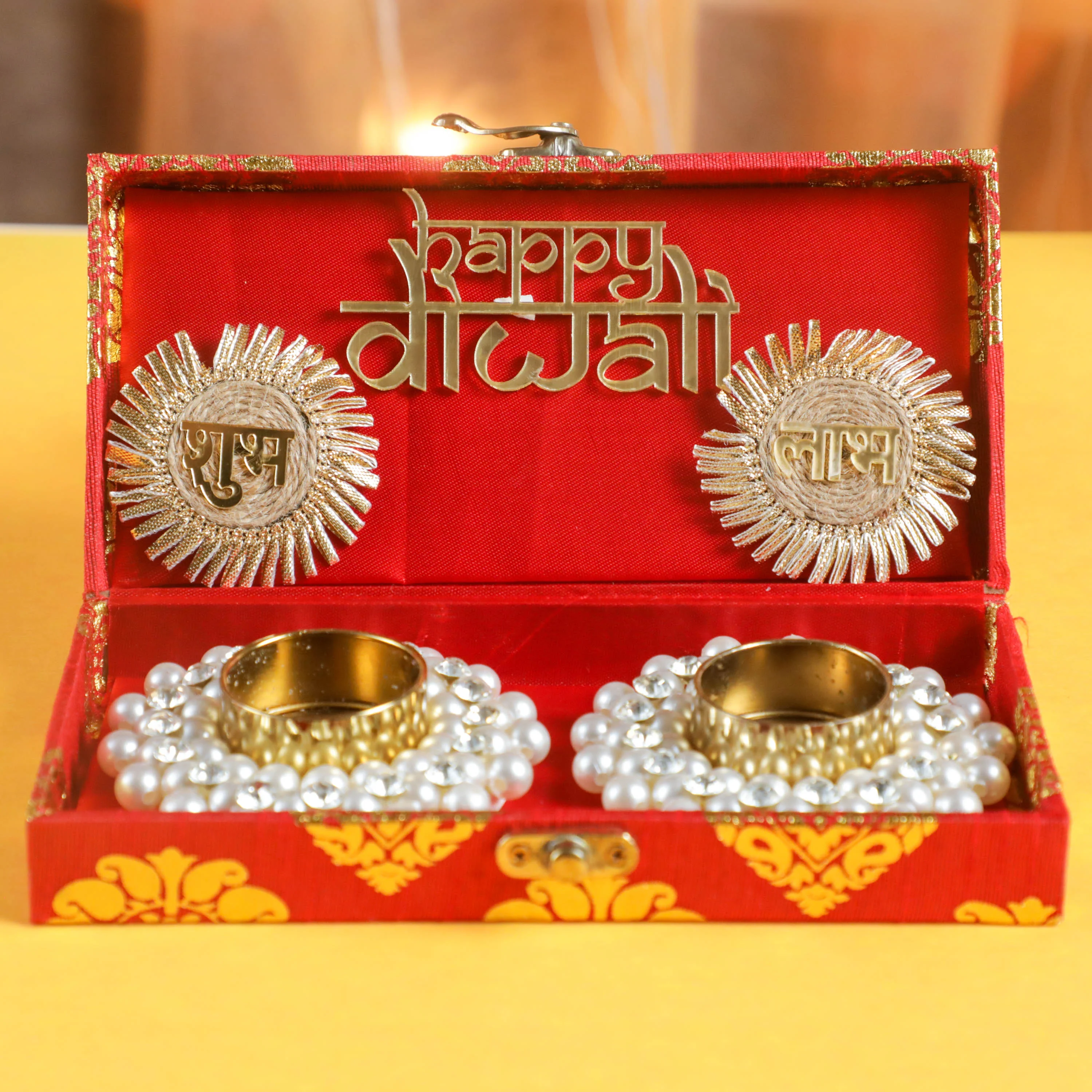 Pearl Diya Gift Set