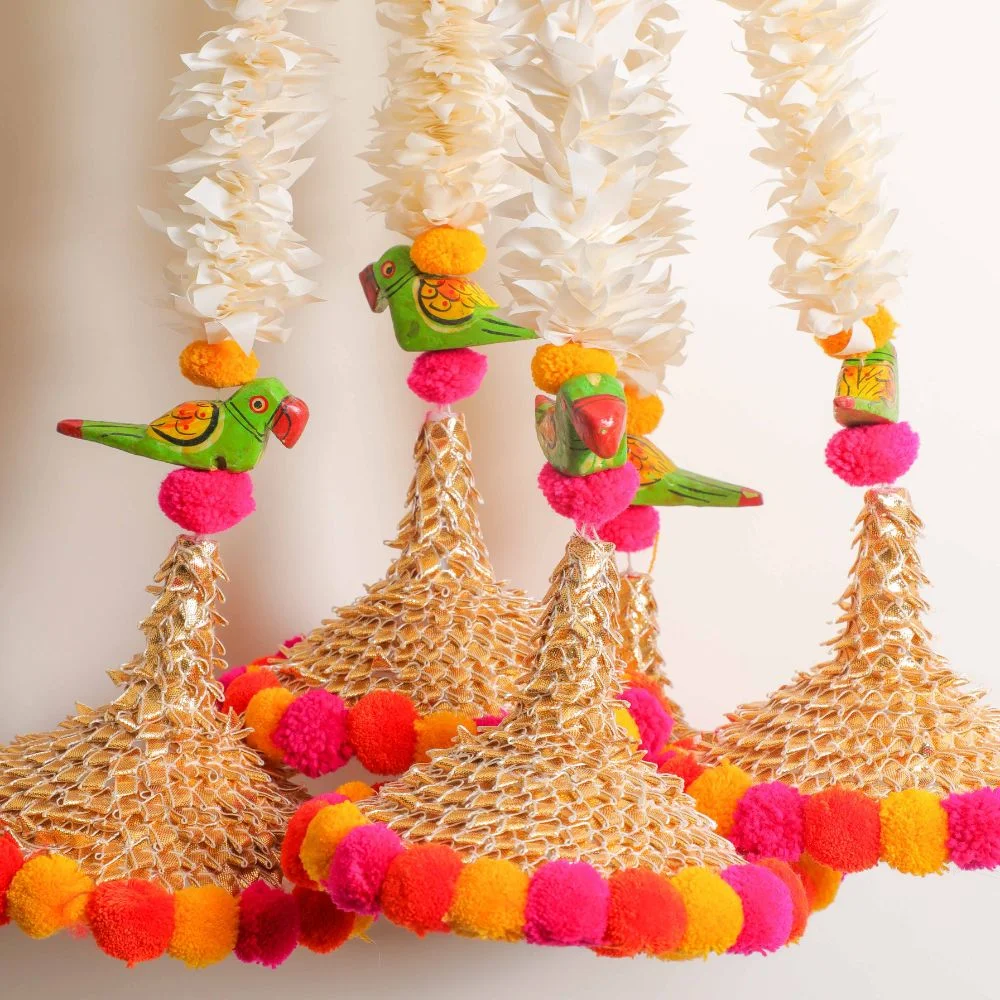 Gajra Parrot Hanging Garland